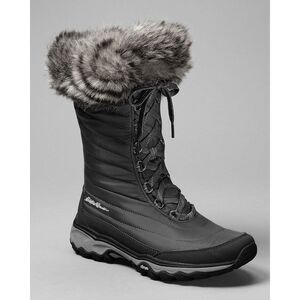 Eddie Bauer Waterproof MicroTherm II w/ Fur Winter Snow Boot Women 8